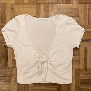 Garage front-tie t-shirt